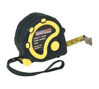 Sealey Gomma Nastro Misurare 5m(16ft)X 19mm - Metrico/Imperial AK989