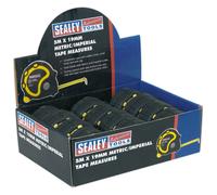 Sealey AK98912 Nastro Metrico In Gomma 12 Pezzi 5 m x 19 mm Metric/imperial