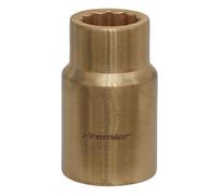 Sealey Anti Scintillante Presa 13mm 1.3cmD Walldrive 12 Punto Berilio Rame NS046