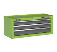 Sealey AP22309BBHV Mid-Box 3 Cassetto con Sfera Cuscinetto Guide - Verde/Grigio