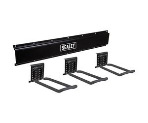 Sealey APHKIT7 Montaggio a Parete 3 Estremità Chiusa Gancio Conservazione Barre