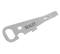 Sealey Apriscatole multiuso 7 in 1, apriscatole, apribottiglie, righello, estrattore chiodi, chiave per dadi da 8 mm, chiave esagonale da 13 mm, cacciavite - CO71