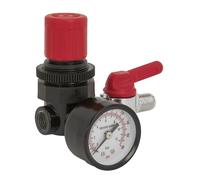 Sealey Aria Regolatore 0.6cmBSP Femmina Maschile Flusso D'Aria 76cfm Sa5 / Rg /