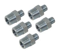 Sealey Aria Riduzione Union 1.3cmBSPT A 0.6cmBSPT 100psi 7bar Confezione Di 5