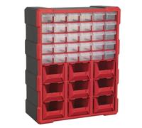 Sealey Armadietto Scatola 39 Cassetto - Rosso/Nero APDC39R