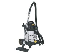 Sealey Aspirapolvere Industriale Wet & Dry 20L 1250W/110V Inossidabile Tamburo