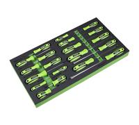Sealey Attrezzo Vassoio Con Screwdriver Set 20pc Phillips Punta Torx Pozi S01276