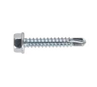 Sealey Auto-Perforanti Vite 4.2 x 25mm Testa Esagonale Zinco Confezione Di 100