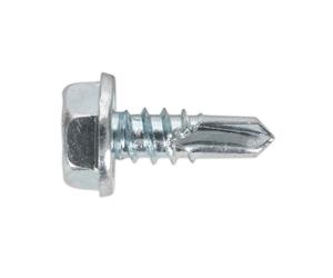 Sealey Auto-Perforanti Vite 4.8 x 13mm Testa Esagonale Zinco Confezione Di 100