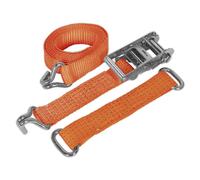 Sealey Auto Trasportatore Cricchetto Cinturino 50mm X 3M Acciaio Ruota - Singolo