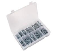 Sealey AB065STCP Autofilettanti Vite Assortimento 600pc Svasate Pozi Zinco