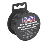 Sealey Automobilistico Cavo Spesso Muro 27A 2.5m Nero AC2725B