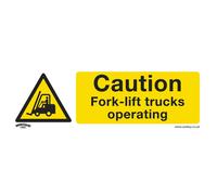 Sealey Avvertimento Sicurezza Insegna - Caution Fork-Lift Camion - Vinile