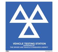 Sealey Avvertimento Sicurezza Insegna - Mot Test Stazione - Rigido Plastica -