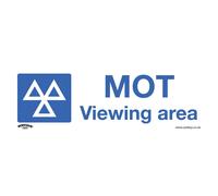 Sealey Avvertimento Sicurezza Insegna - Mot Vista Area - Vinile Autoadesivo -