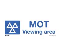Sealey Avvertimento Sicurezza Insegna - Mot Vista Area - Vinile Autoadesivo -