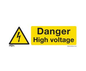Sealey Avvertimento Sicurezza Insegna - Pericolo High Voltage - Rigido Plastica