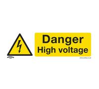 Sealey Avvertimento Sicurezza Insegna - Pericolo High Voltage - Vinile