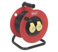 Sealey Avvolgitore Di Cavo 25M 2 X 110V 1.5Mm Heavy-Duty Thermal Trip CR12515