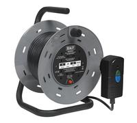 Sealey Avvolgitore Di Cavo 25M 4 X 230V 1.25Mm Termico Con Spina RCD BCR25RCD