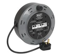 Sealey Avvolgitore Di Cavo Tipo Cassette 10M 4 X 230V 1.00Mm Termico BCR10B