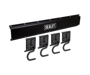 Sealey Barra Porta Attrezzi A Montaggio A Parete 4 Ganci APHKIT5