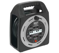 Sealey BCR15CB Cavo Rocchetto Scatola Tipo 15m 4 X 230V 1.25mm ² Thermal Viaggio