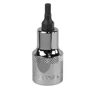 Esagonale Presa Punta 4mm 1.3cmSq Guida SBH016 Sealey Nuovo