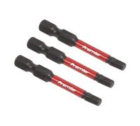 Sealey Bit Per Utensili Elettrici A Impatto Hex 4Mm 50Mm - 3Pc AK8237
