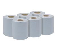 Sealey BLU60 2-Ply Goffrato Blu Carta Rotolo 60m - Confezione Di 6