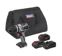 Sealey Brushless Trapano Combi Kit 13mm 20V SV20 Serie - 2 Batterie