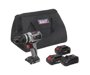 Sealey Brushless Trapano Combi Kit 13mm 20V SV20 Serie - 2 Batterie
