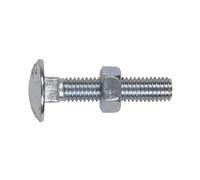 Sealey Bullone E Dado DIN 603 - M8 x 40mm Zincato Confezione Da 50 CBN840