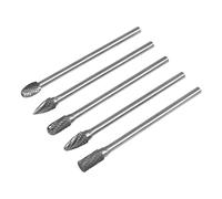 Sealey Carburo di Tungsteno Rotante Fresa Set extra Lungo 5pc Albero 6mm SDBK5XL