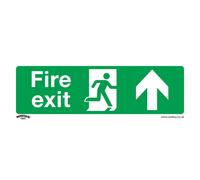 Sealey Cartello Di Sicurezza - Uscita Antincendio (Su) - Plastica Rigida SS28P1