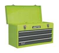 Sealey Cassetta Attrezzi 3 Portatile Con Ball-Bearing Guide - Verde/Grigi AP9243