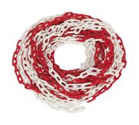 Sealey Catena di Sicurezza Rosso/Bianco 25m X 6mm HSC25M
