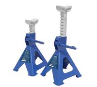 Sealey Cricchetto Tipo Cavalletti Coppia - 2 Tonnellate Capacità Ogni - Blu Base