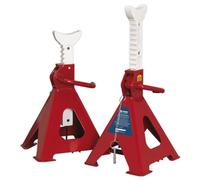Sealey Cavalletti (Coppia) 5 Tonnellata Capacità per Stand Auto Rise Cricchetto