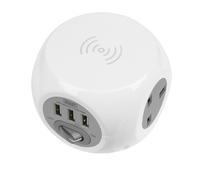 Sealey Cavo Prolunga Cubo 1.4m 3 X 230V & USB Prese & Ricarica senza Fili