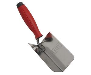 Sealey Cazzuola angolare interna in acciaio inox, 120 x 60 mm, manico in gomma, T1802