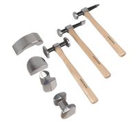Sealey CB507 Pannello Colpo Set 7pc Fucinato a Stampo Hickory Albero