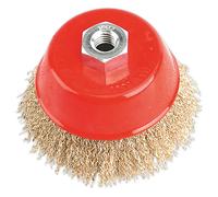 Spazzola A Coppa In Acciaio Ottone Sealey - 100Mm M14 X 2Mm Cbc100
