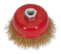 Spazzola A Coppa In Acciaio Ottone Sealey 75Mm M10 X 1.5Mm CBC75