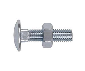 Sealey CBN1040 Coach bullone e dado M10 x 40 mm zincato DIN 603, 50 pezzi