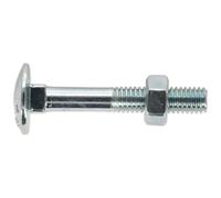 Sealey Coach Bullone E Dado Don 603 - M6 X 40mm Zinco Confezione Di 100 CBN640