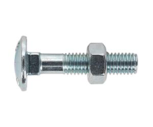 Sealey CBN840 Coach Bullone e Dado M8 X 40mm Zinco din 603 Confezione 50