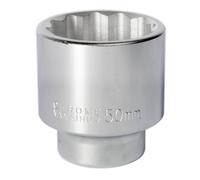 Sealey 50mm 1.9cmSq Drive Standard Walldrive Presa 12pt Cromato S34/50