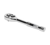 Sealey Chiave A Cricchetto 1/4" Sq Con Testa A Pera Flip Reverse 45 Denti S0704