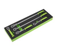 Sealey Chiave a Cricchetto Set 5pc 1cmD Aletta Inversa 72 Denti Lucidato S01230